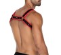 Cut4Men H4RNESS05 Chest Harness Neon Red One size