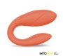 Intoyou App Series Couple Toy with App Flexible Silicone Salmon