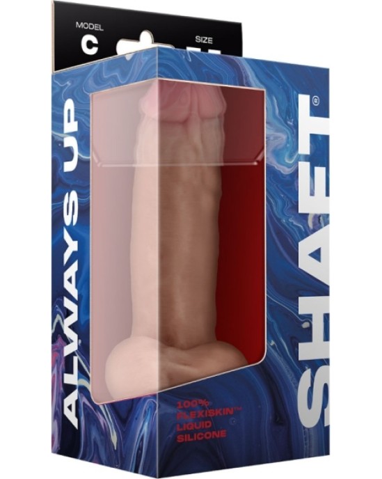 Shaft MODEL C 7.5 LIQUIDE SILICONE DONG W/BALLS - PINE