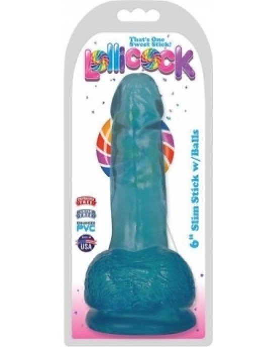 Xr - Lollicock DILDO AR sēkliniekiem SLIM STICK BERRY 1524 CM"