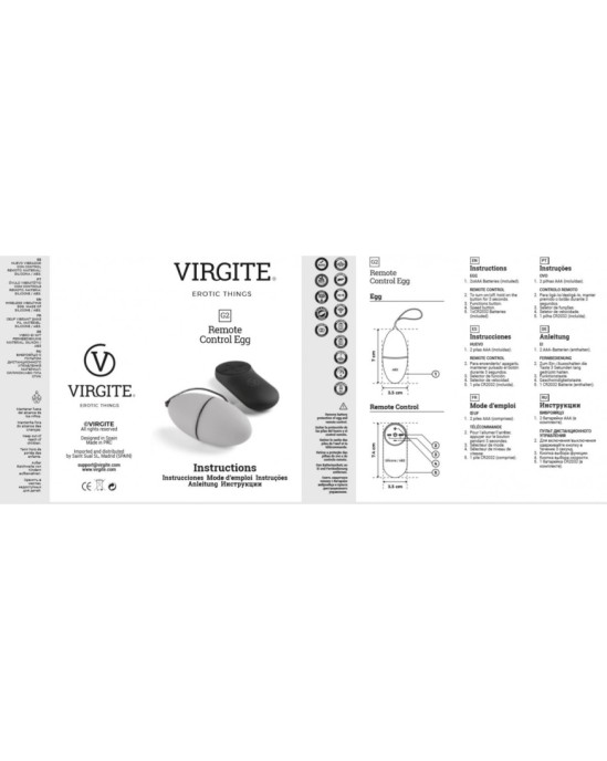 Virgite - Eggs VIBRĒJOŠĀ OLA G2 BLUE