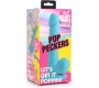 Xr - Pop Peckers REĀLISTS DILDO AR sēkliniekiem 16'5 CM ZILS