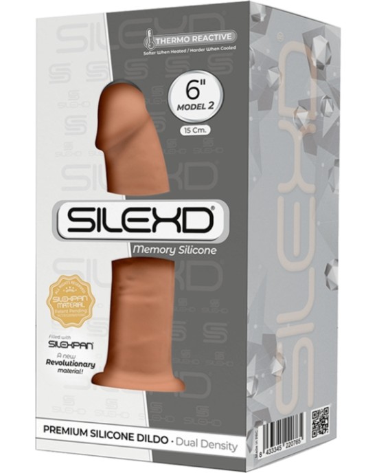 Silexd SILIKONA DILDO MODELIS 2 6 CARAMEL"