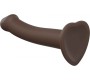 Strap-On-Me DILDO AR piesūcekni PIEMĒROTA IEKĀRTA DUAL BLĪVUMA FLEXIBLE CHOCOLATE XL