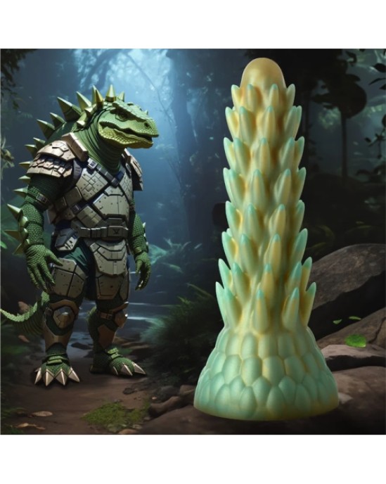 Xr - Creature Cocks STEGOSAURUS SPIKY RAPTILE SILIKONA DILDO