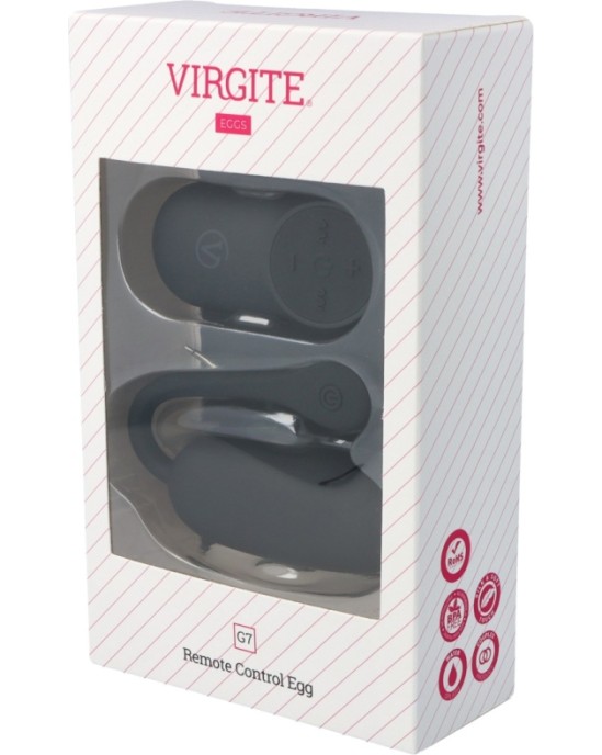 Virgite - Eggs VIBRATOR EGG G7 UZLĀDĒJAMS MELNS