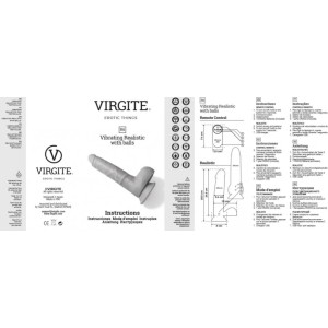 Virgite - Realistics REĀLISTS VIBRATORS R6" 24,5cm W/ TĀLVADĪBAS PULTS"