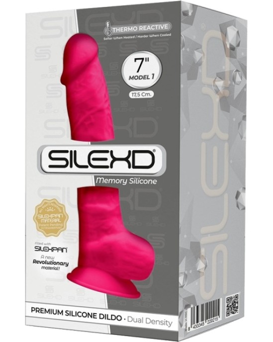 Silexd SILIKONA DILDO MODELIS 1 7 ROZĀ