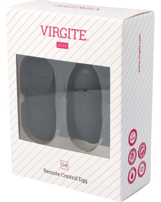 Virgite - Eggs G4 VIBRATOROLU ATKĀRTOTI UZLĀDĒJAMS MELNS