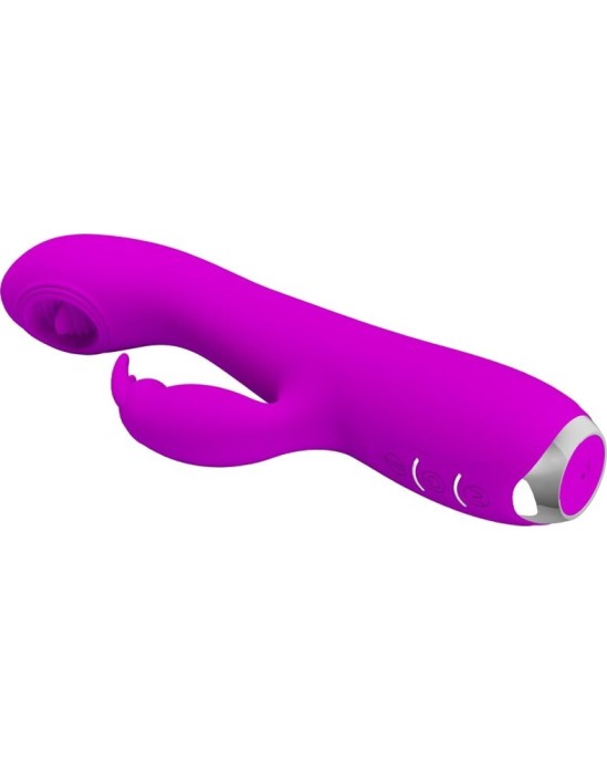 Pretty Love C-Type PRETTY LOVE - RACHEL RECHARGEABLE VIBRATOR WITH PURPLE SUCKER