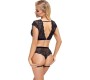 Cottelli Lingerie Top and Crotchless Briefs S