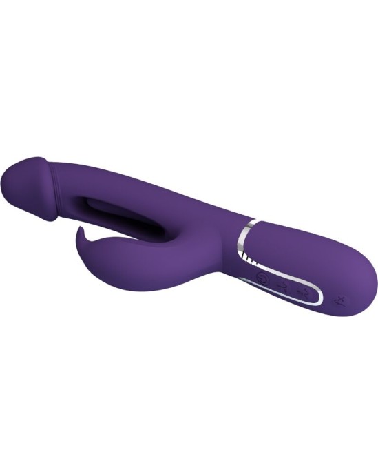 Pretty Love Flirtation PRETTY LOVE - KAMPAS RABBIT 3 IN 1 MULTIFUNCTION VIBRATOR WITH TONGUE VIOLET