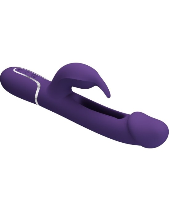 Pretty Love Flirtation PRETTY LOVE - KAMPAS RABBIT 3 IN 1 MULTIFUNCTION VIBRATOR WITH TONGUE VIOLET