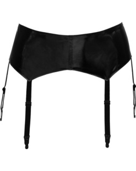 Black Level Vinyl Suspender Belt XL