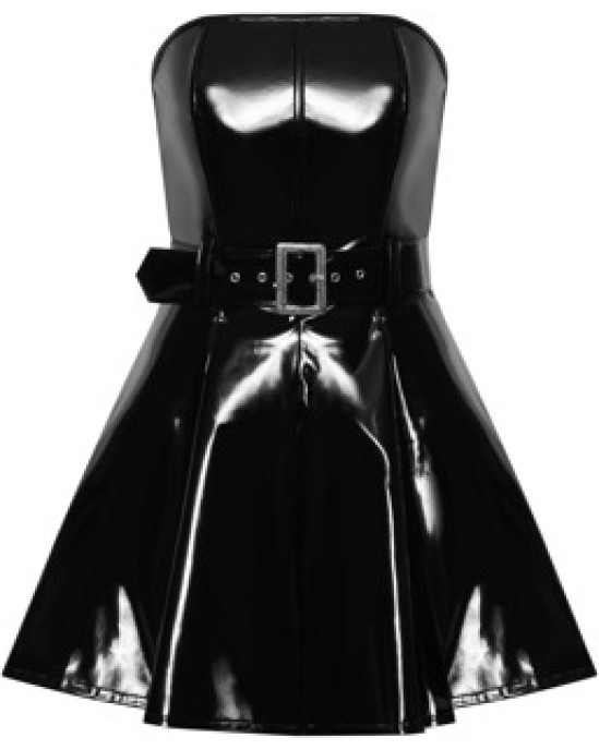 Black Level Vinyl Dress flared S