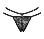 Livco Corsetti Panties LIVCO CORSETTI FASHION - NOMADE THONG CROTCHLESS BLACK