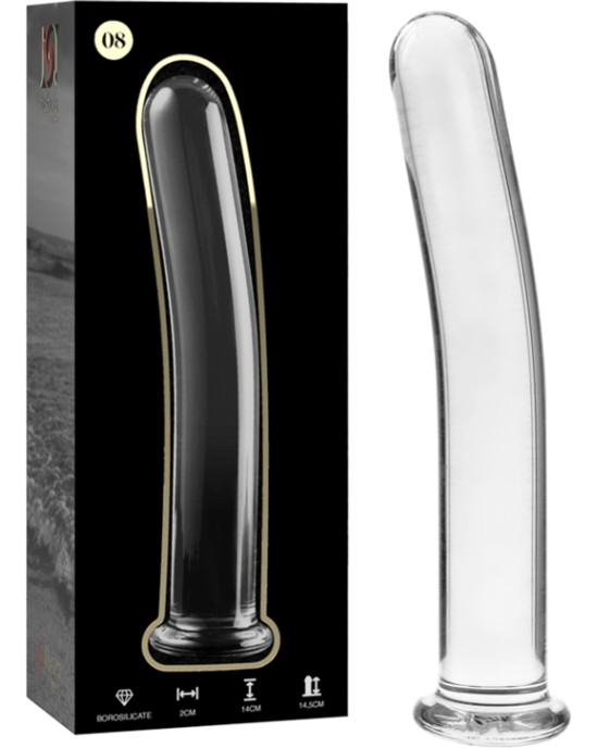 Nebula Series By Ibiza MODEL 8 DILDO BOROSILICATE GLASS 14.5 X 2 CM CLEAR