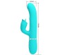 Pretty Love Flirtation PRETTY LOVE - RABBIT VIBRATOR WITH LICKING AQUA GREEN