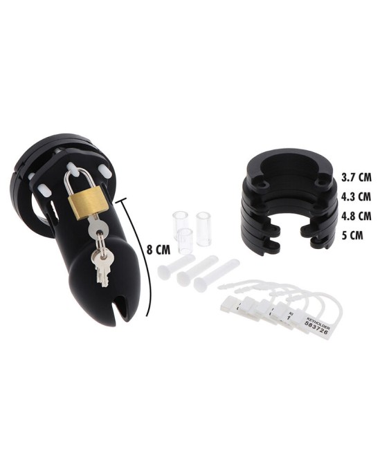 Hidden Desire EXTREME CHASTITY COCK CAGE SILIKONA IZMĒRS LELNS