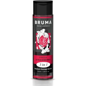 Bruma PREMIUM MASĀŽAS KARSTA EĻĻA zemeņu 3 IN 1 - 100 ml