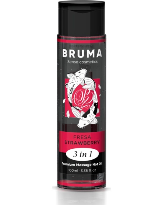 Bruma PREMIUM MASĀŽAS KARSTA EĻĻA zemeņu 3 IN 1 - 100 ml