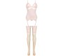 Livco Corsetti Sets LIVCO CORSETTI FASHION - КОМПЛЕКТ PERSINNE PEACH КОРСЕТ + ТРУСИКИ + ЧУЛКИ