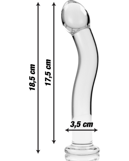 Nebula Series By Ibiza MODELIS 18 DILDO BOROSILIKĀTS STIKLS 18,5 X 3,5 CM DZIDRS