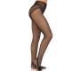 Leg Avenue Hosiery LEG AVENUE - CROTCHLESS FISHNET STOCKINGS BLACK