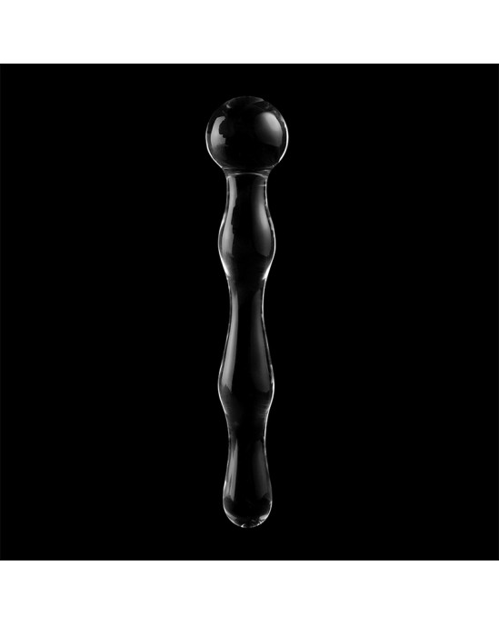 Nebula Series By Ibiza MODEL 13 DILDO BOROSILICATE GLASS 18 X 3.5 CM CLEAR