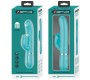 Pretty Love Flirtation PRETTY LOVE - RABBIT VIBRATOR WITH LICKING AQUA GREEN