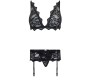 Livco Corsetti Sets LIVCO CORSETTI FASHION - BELITA LC 90231 Krūšturis + BIKŠĶI + PRIEKŠVIETES SIKSTA, MELNA L/XL