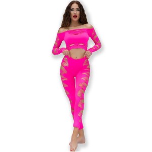 Chilirose Sets CHILIROSE — CR 4632 TOP & PANT FUCHSIA S/L