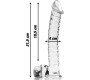 Nebula Series By Ibiza MODEL 23 DILDO BOROSILICATE GLASS 21.5 X 4 CM CLEAR