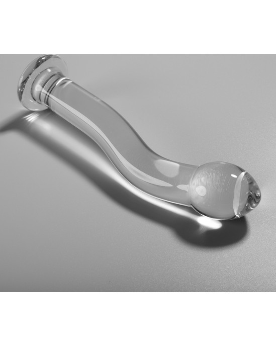 Nebula Series By Ibiza MODEL 18 DILDO BOROSILICATE GLASS 18.5 X 3.5 CM CLEAR