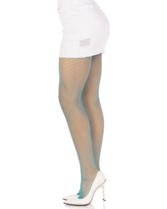 Leg Avenue Hosiery LEG AVENUE - КОЛГОТКИ ИЗ ЛАЙКРЫ В ФИШНЕТ, СИНИЕ