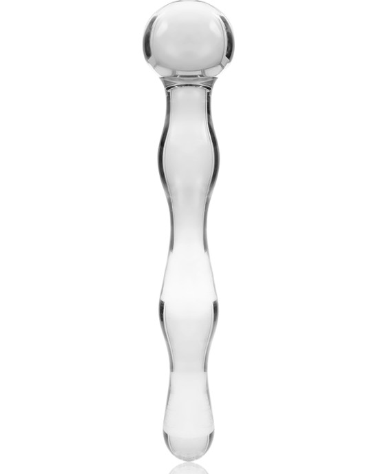 Nebula Series By Ibiza MODEL 13 DILDO BOROSILICATE GLASS 18 X 3.5 CM CLEAR