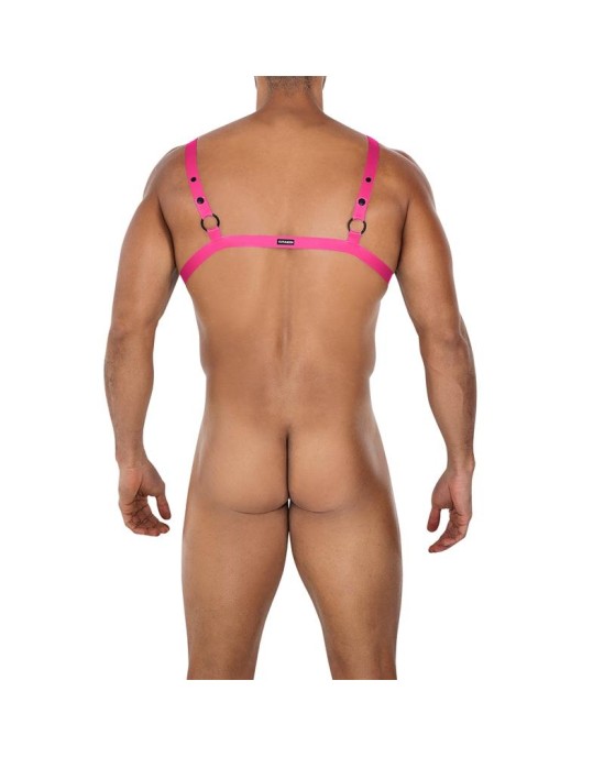 Cut4Men H4RNESS04-C Ring Crossed Harness HotPink One Size