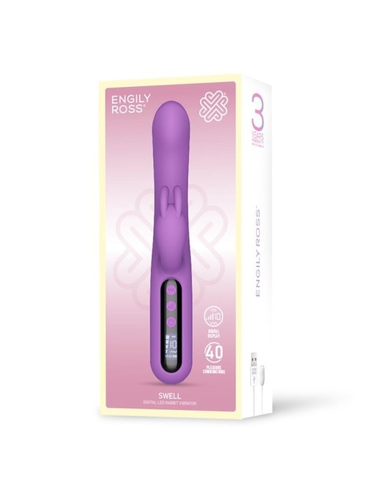 Digital Swell Vibrador con Pantalla S per Potente 23,2 см