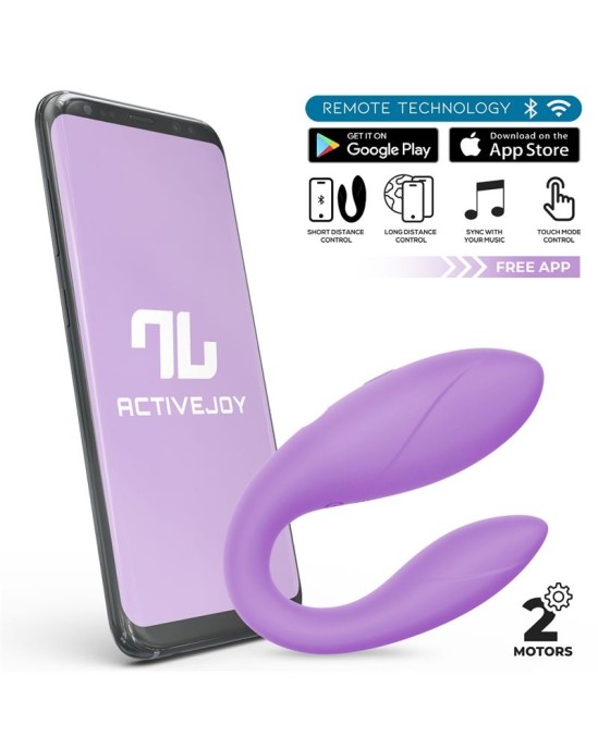 Intoyou App Series Couple Toy with App Flexible Silicone Lavender