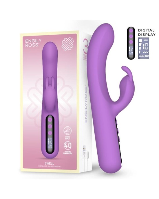 Digital Swell Vibrador con Pantalla S?per Potente 23.2 cm