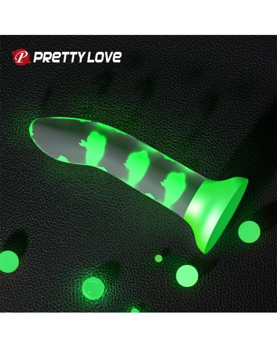 Prettylove Spīd tumsā Dildo Romantic Rendezvous