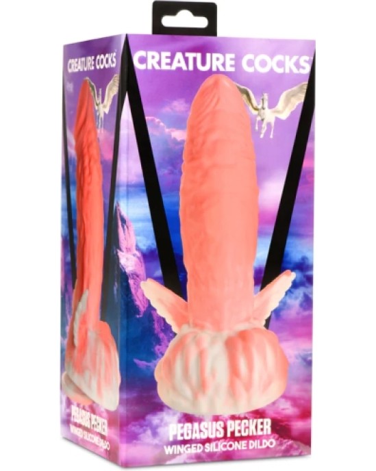 Xr - Creature Cocks PEGASUS PECKER spārnotais SILIKONA DILDO