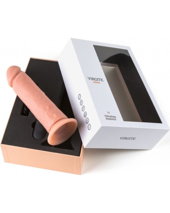 Virgite - Realistics REĀLISTS VIBRATORS R2" 21cm W/ TĀLVADĪBAS PULTS"