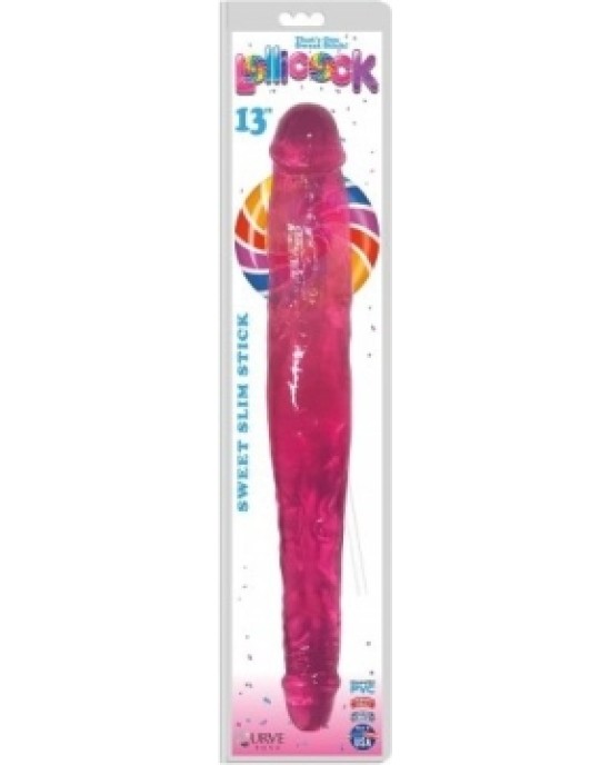 Xr - Lollicock DUBULTĀ DILDO SLIM STICK 33 CM ROZĀ