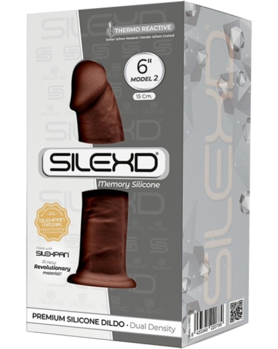 Silexd SILIKONA DILDO MODELIS 2 6 BRŪNS"