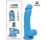 Liketrue Realistic Dildo Liquid Silicone Dual Layer 8 Blue