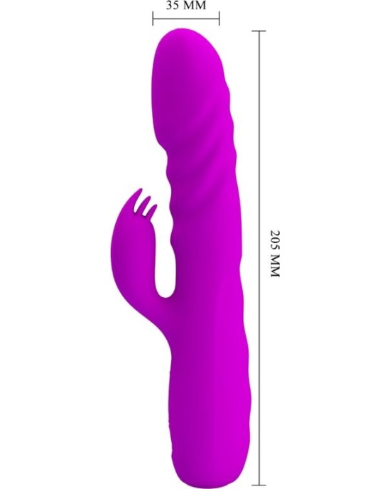 Pretty Love Flirtation PRETTY LOVE - MELANIE PURPLE RECHARGEABLE RABBIT VIBRATOR