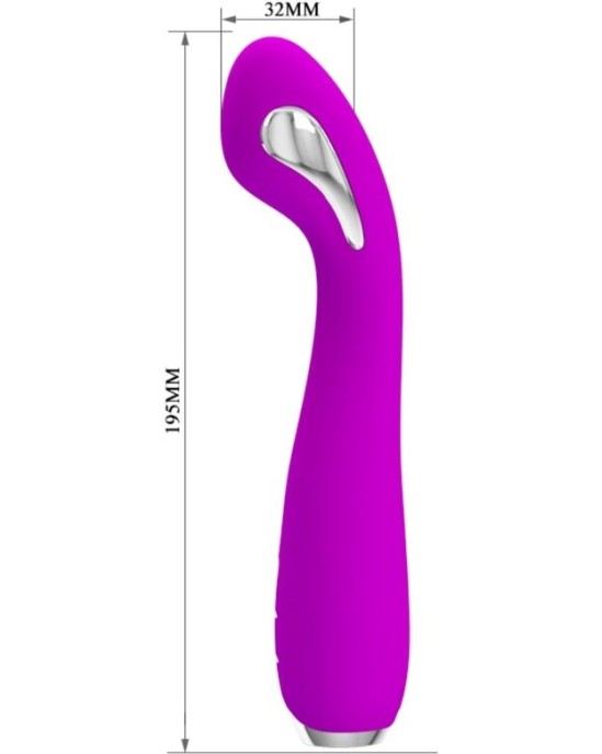 Pretty Love Flirtation PRETTY LOVE - HECTOR RECHARGEABLE ELECTROSHOCK VIBRATOR WATERPROOF PURPLE