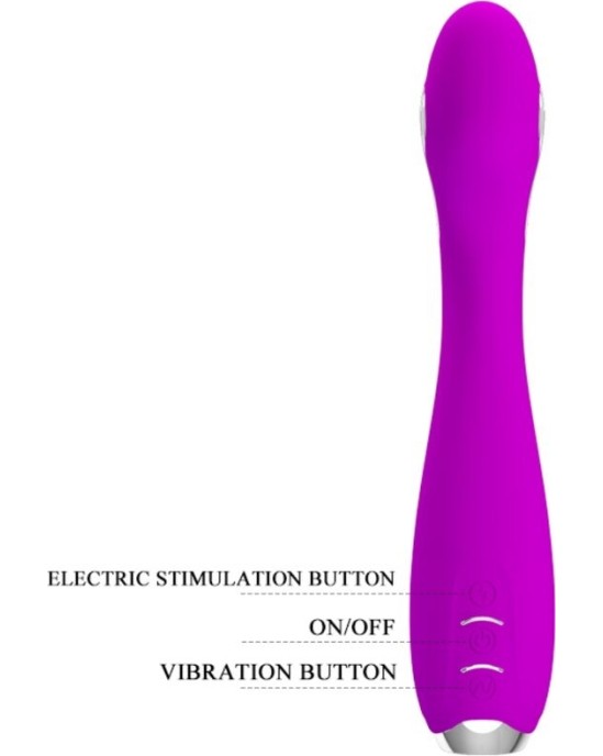 Pretty Love Flirtation PRETTY LOVE - HECTOR RECHARGEABLE ELECTROSHOCK VIBRATOR WATERPROOF PURPLE