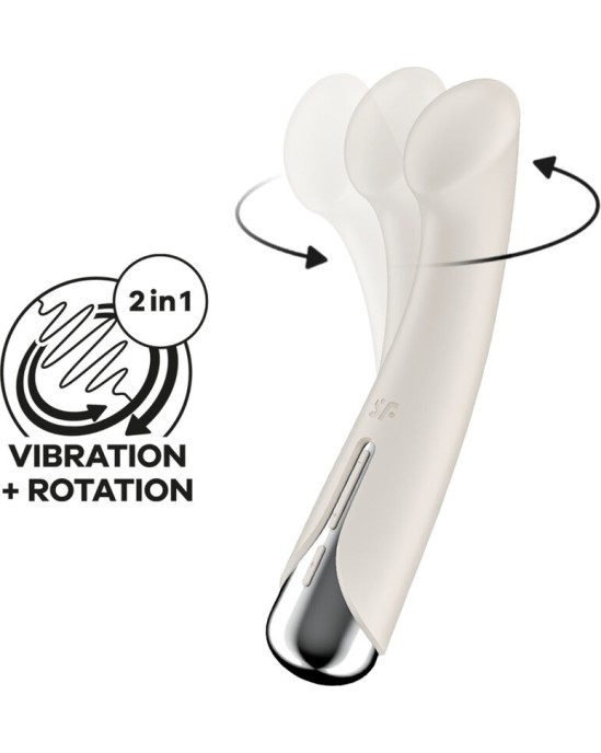 Satisfyer Vibrator APMIERINĀTĀJS - GROZĪJOŠS G-SPORT 1 ROTATORS VIBRATORS BĒŠS